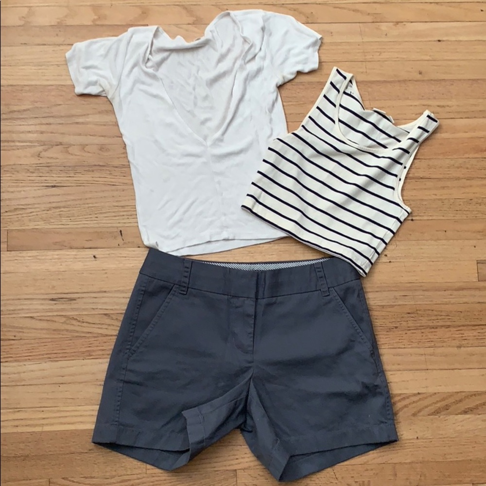 Grey, never worn, j Crew shorts.